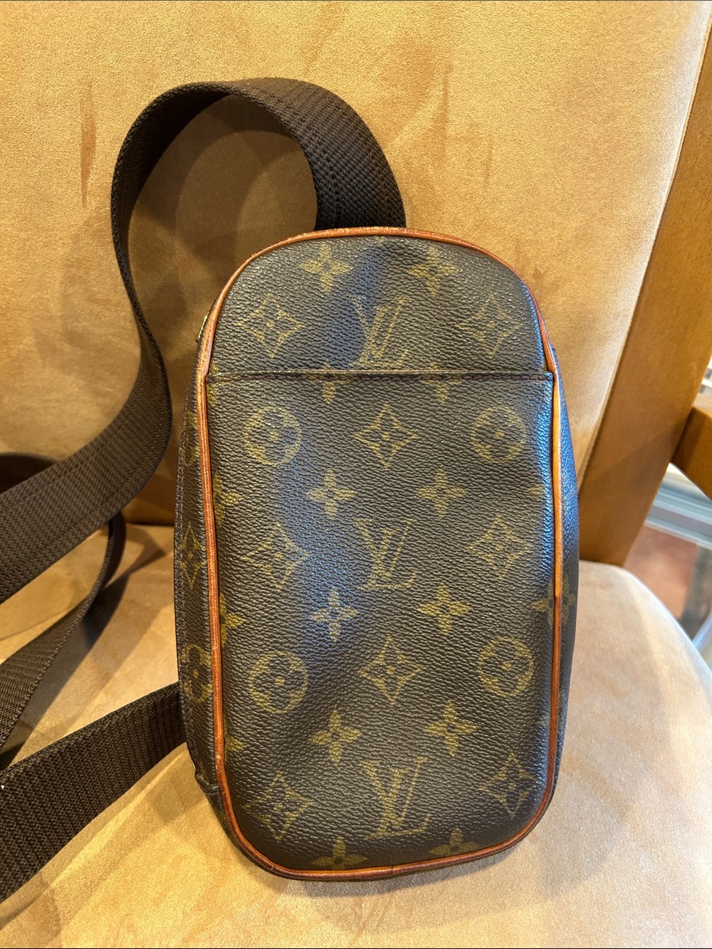 Louis Vuitton Monogram Brown Crossbody Sling Bag